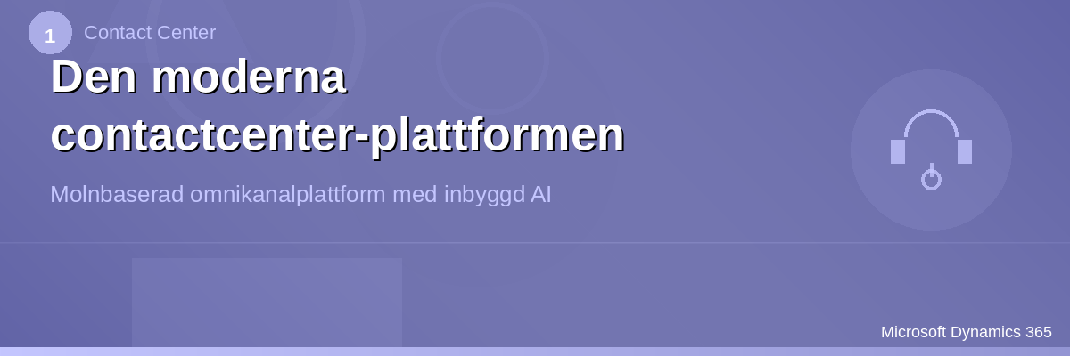 Den moderna contactcenter-plattformen