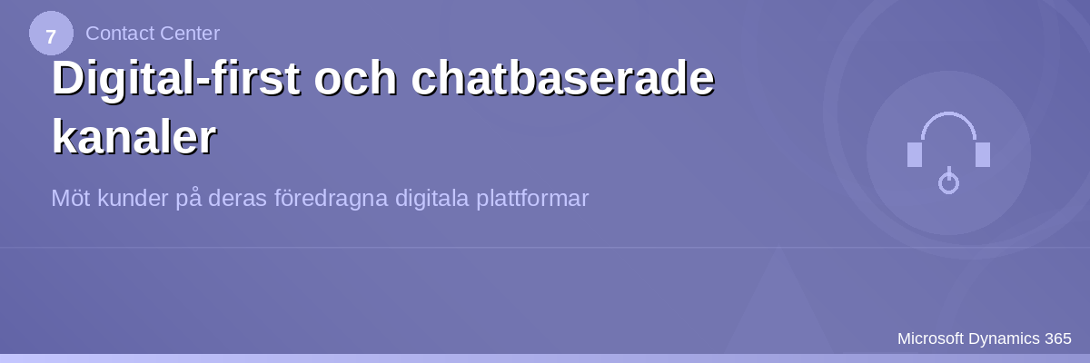 Digital-first och chatbaserade kanaler