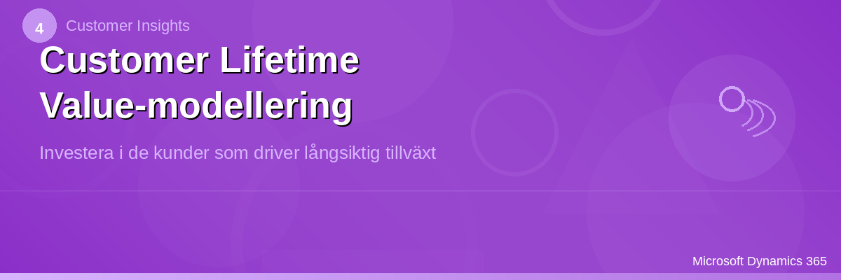 Customer Lifetime Value-modellering