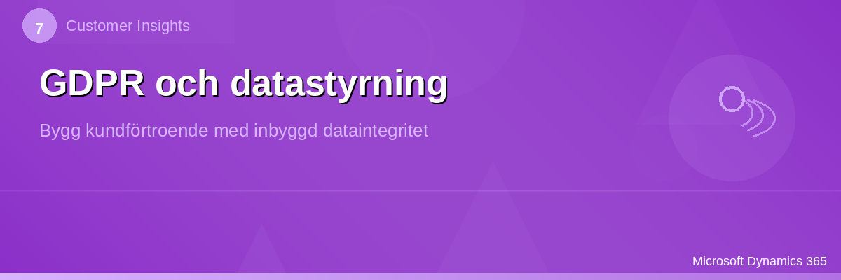 GDPR och datastyrning