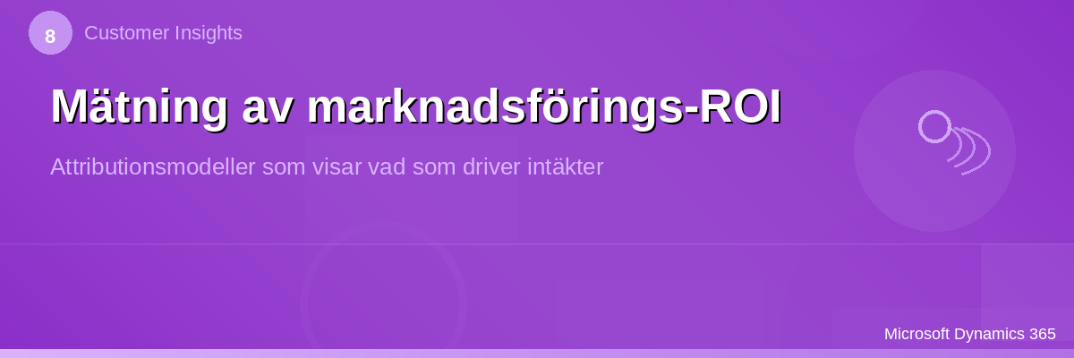 Mätning av marknadsförings-ROI