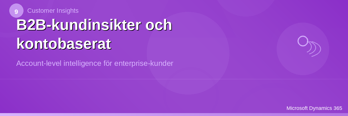 B2B-kundinsikter och kontobaserat