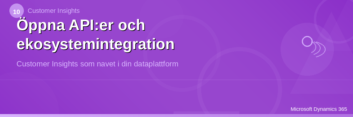 Öppna API:er och ekosystemintegration