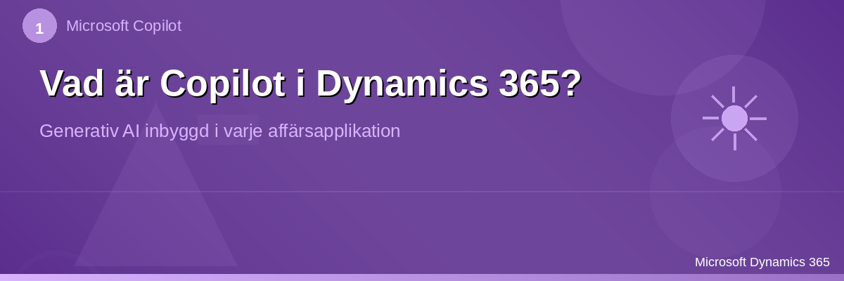 Vad är Copilot i Dynamics 365?