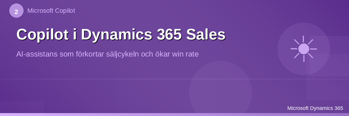 Copilot i Dynamics 365 Sales