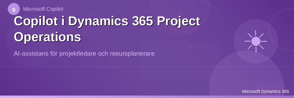 Copilot i Dynamics 365 Project Operations