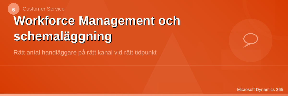 Workforce Management och schemaläggning
