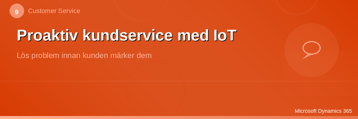 Proaktiv kundservice med IoT