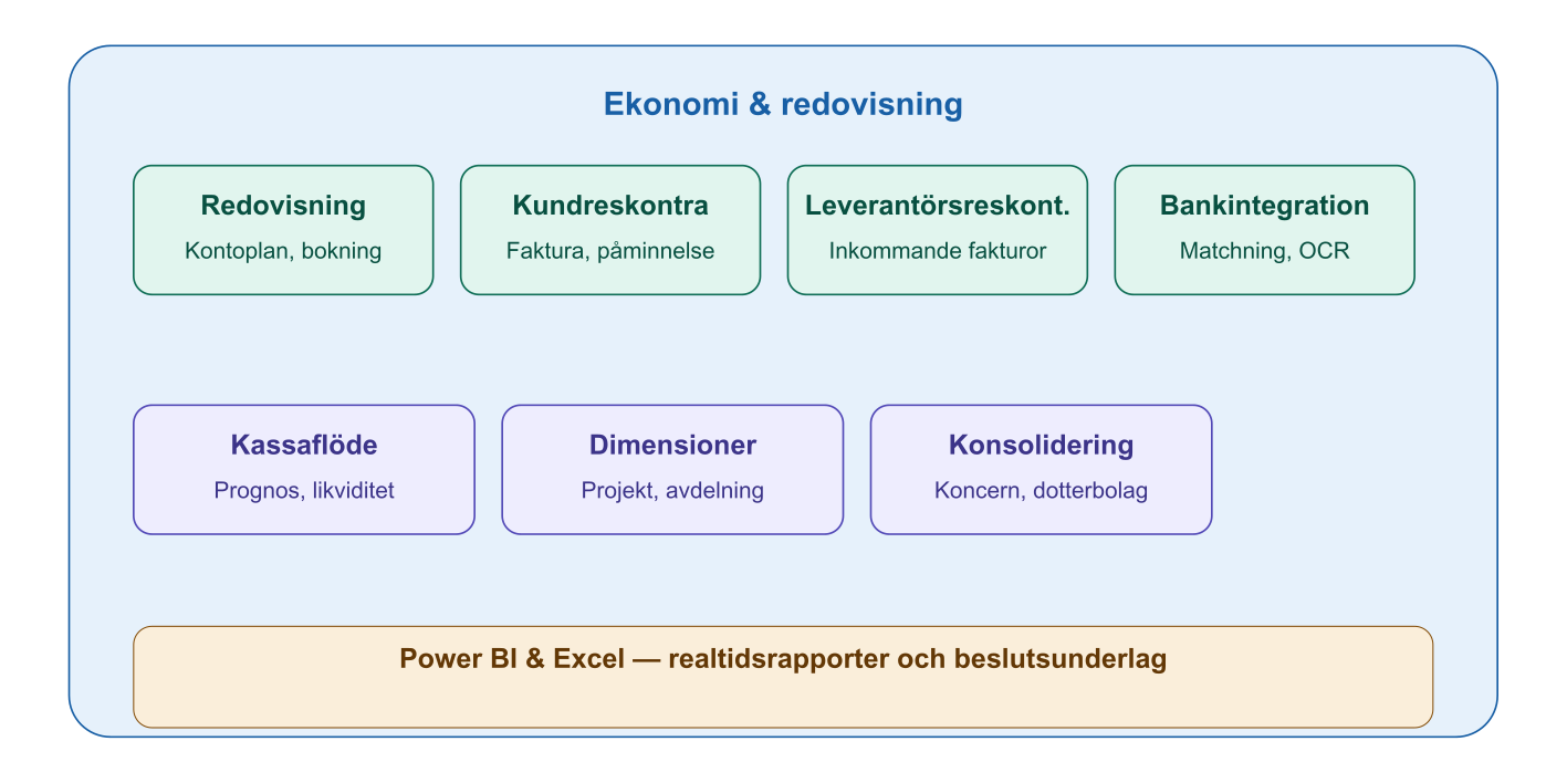 Business Central för ekonomi och redovisning