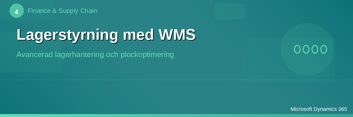 Lagerstyrning med WMS