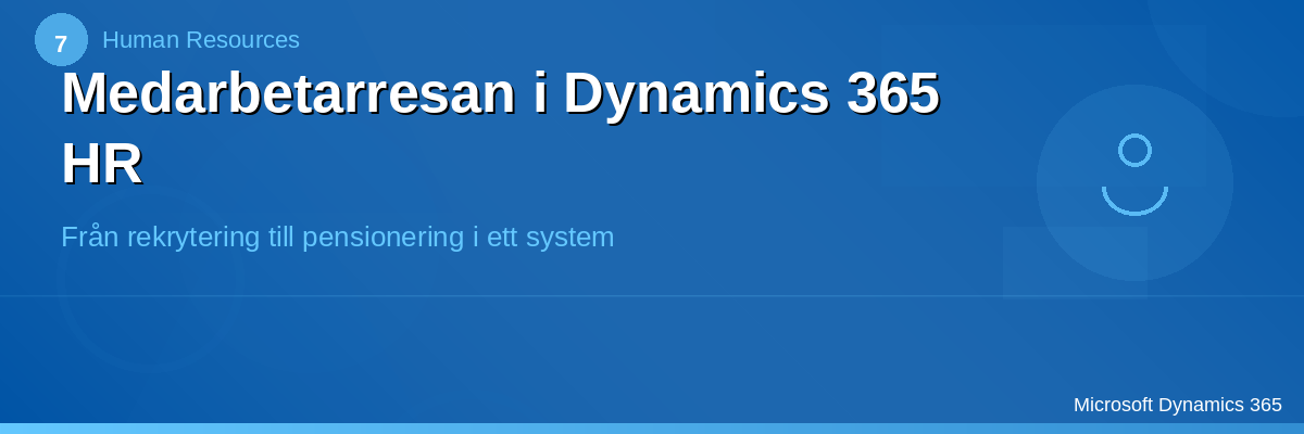 Medarbetarresan i Dynamics 365 HR