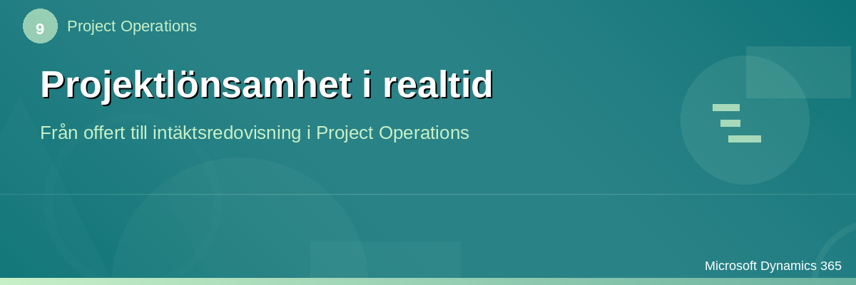 Projektlönsamhet i realtid