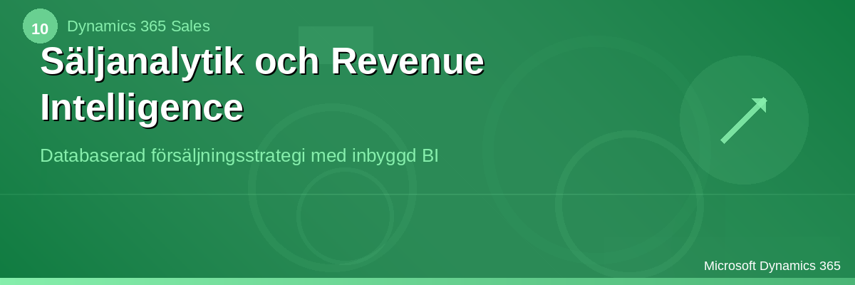 Säljanalytik och Revenue Intelligence